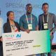 L-R: Sales Manager, GITEX, Jessy Fula; General Manager, Glovo Nigeria, Lamide Akinola; Representative of the GITEX Nigeria Supernova Challenge Winner/Vice President, Commercial, Curacel AI, Abduljahab Momoh; and the Honourable Commissioner, Innovation, Science and Technology, Lagos State, Olatunbosun Alake during the Special Glovo Nigeria Startup Campus Award presentation at the grand finale of the GITEX Nigeria Supernova Challenge held recently…