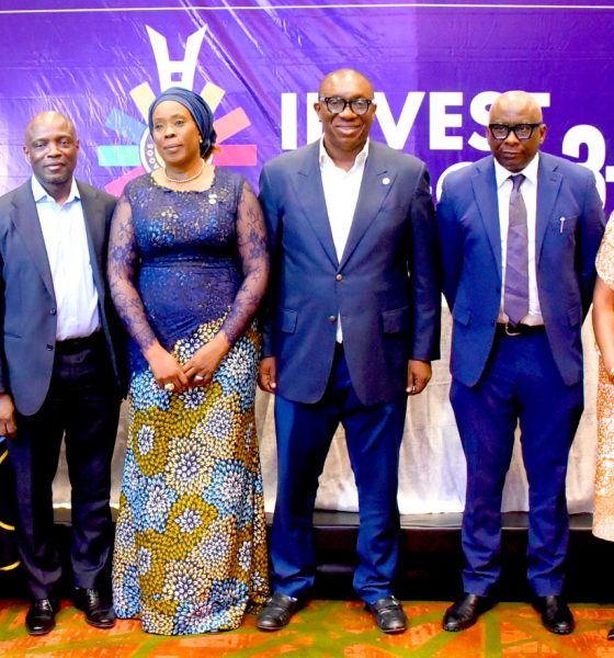 L-R: Dr. Toyosi Akerele-Ogunsiji, Co-Chair, Technical and Programme, Invest in Lagos Summit 3.0; Solape Hammond, CEO, Produce for Lagos/Lead, Partnerships Sub-Committee, Invest in Lagos Summit 3.0; Ayo Otuyalo, Member, Advisory Board, Commonwealth Enterprise and Investment Council; Folashade Ambrose-Medebem, Commissioner for Commerce, Cooperatives, Trade and Investment, Lagos State/Co-Chair, Invest in Lagos Summit 3.0; Sam Egube, Deputy Chief of Staff to the Governor of Lagos State/Co-Chair, Invest in Lagos Summit 3.0; Obinna Anyanwu, Country Director Nigeria, Commonwealth Enterprise and Investment Council; Ajibola Ponnle, CEO, Human Investment Group; and Gbenga Omotoso, Commissioner for Information and Strategy, Lagos State, at a press conference to announce the Invest in Lagos Summit 3.0 in Lagos